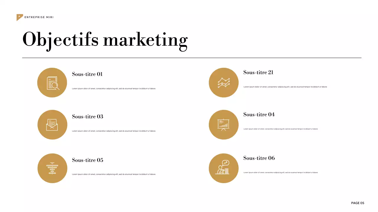 plan de marketing géométrique sarcelle