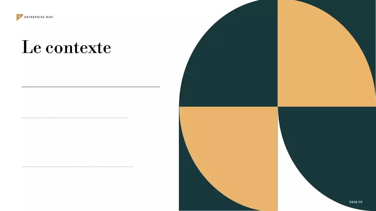 plan de marketing géométrique sarcelle