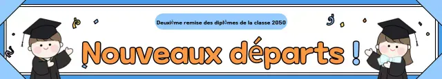 Célébrez l'obtention de votre diplôme en bleu