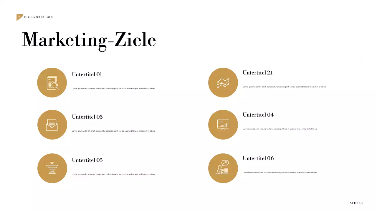 Geometrischer Marketingplan in Grün