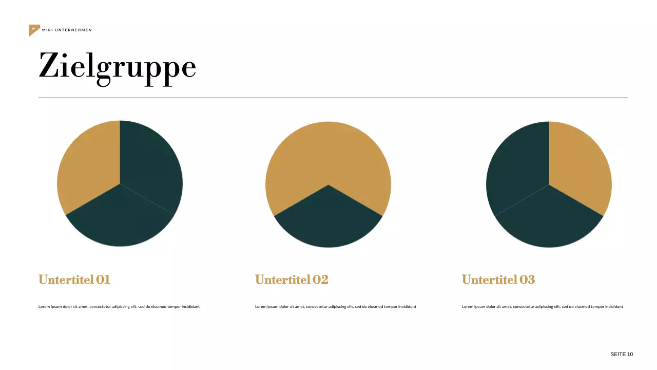 Geometrischer Marketingplan in Grün