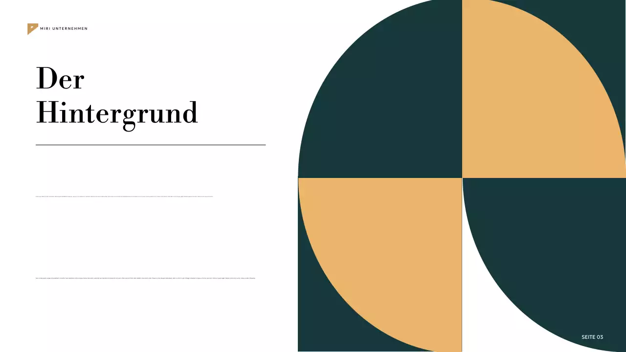 Geometrischer Marketingplan in Grün