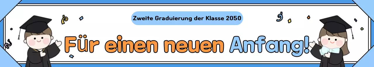 Feiern Sie Ihren Abschluss in Blau