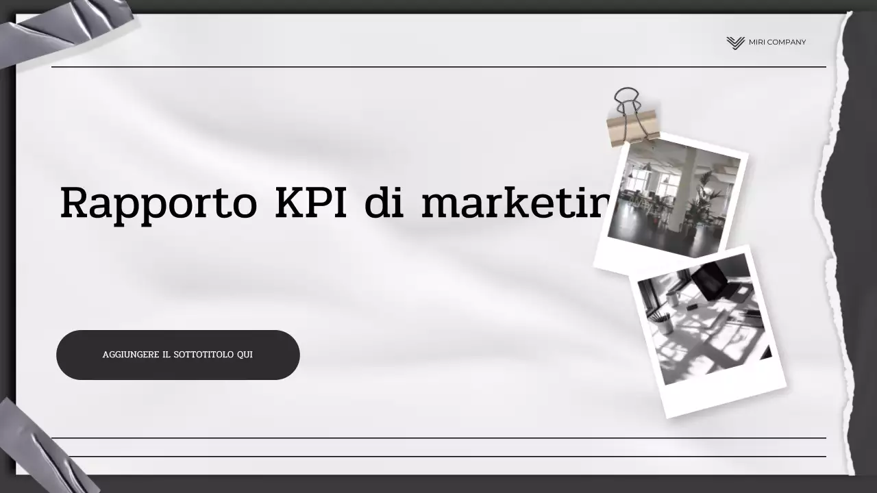 relazione sul marketing moderno nero