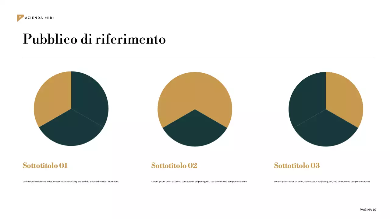 piano di marketing geometrico verde acqua