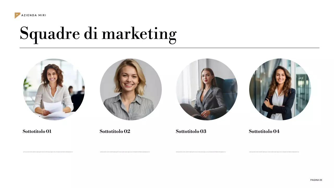 piano di marketing geometrico verde acqua