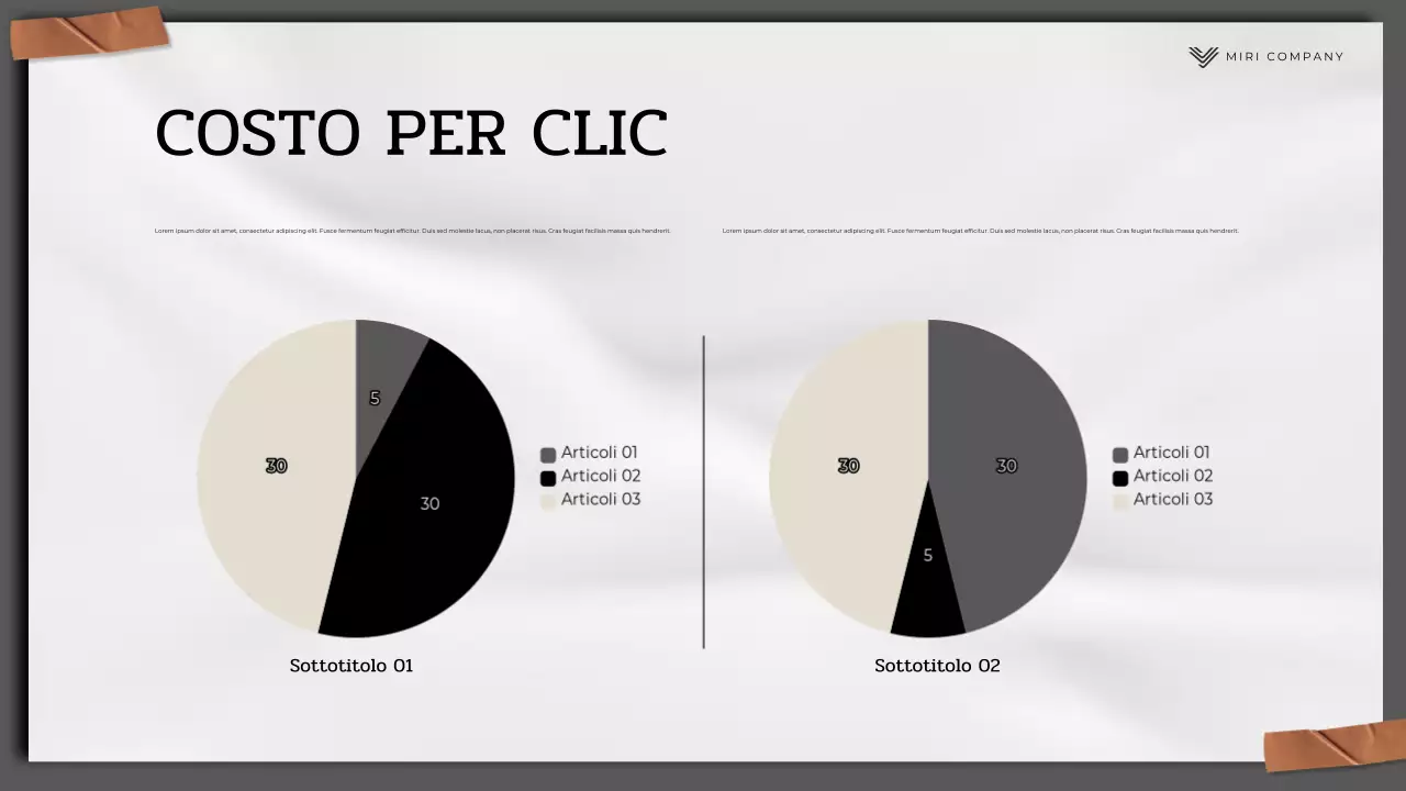 relazione sul marketing moderno nero