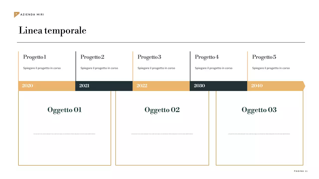 piano di marketing geometrico verde acqua