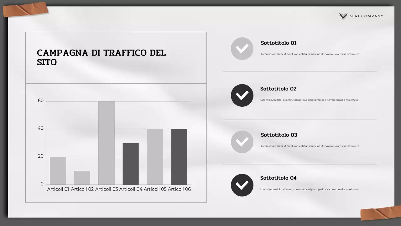 relazione sul marketing moderno nero