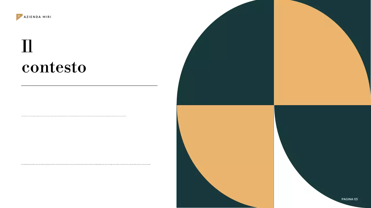 piano di marketing geometrico verde acqua