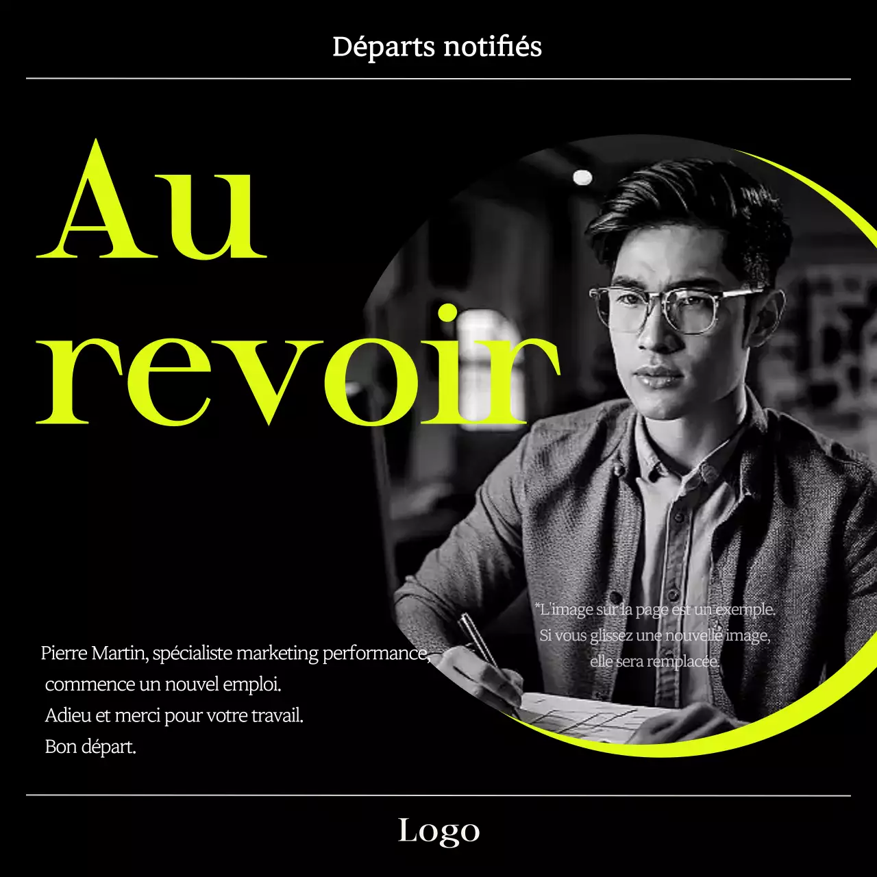 Annonces modernes en néon