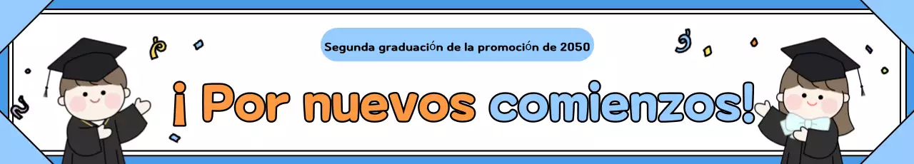 Celebra tu graduación de azul