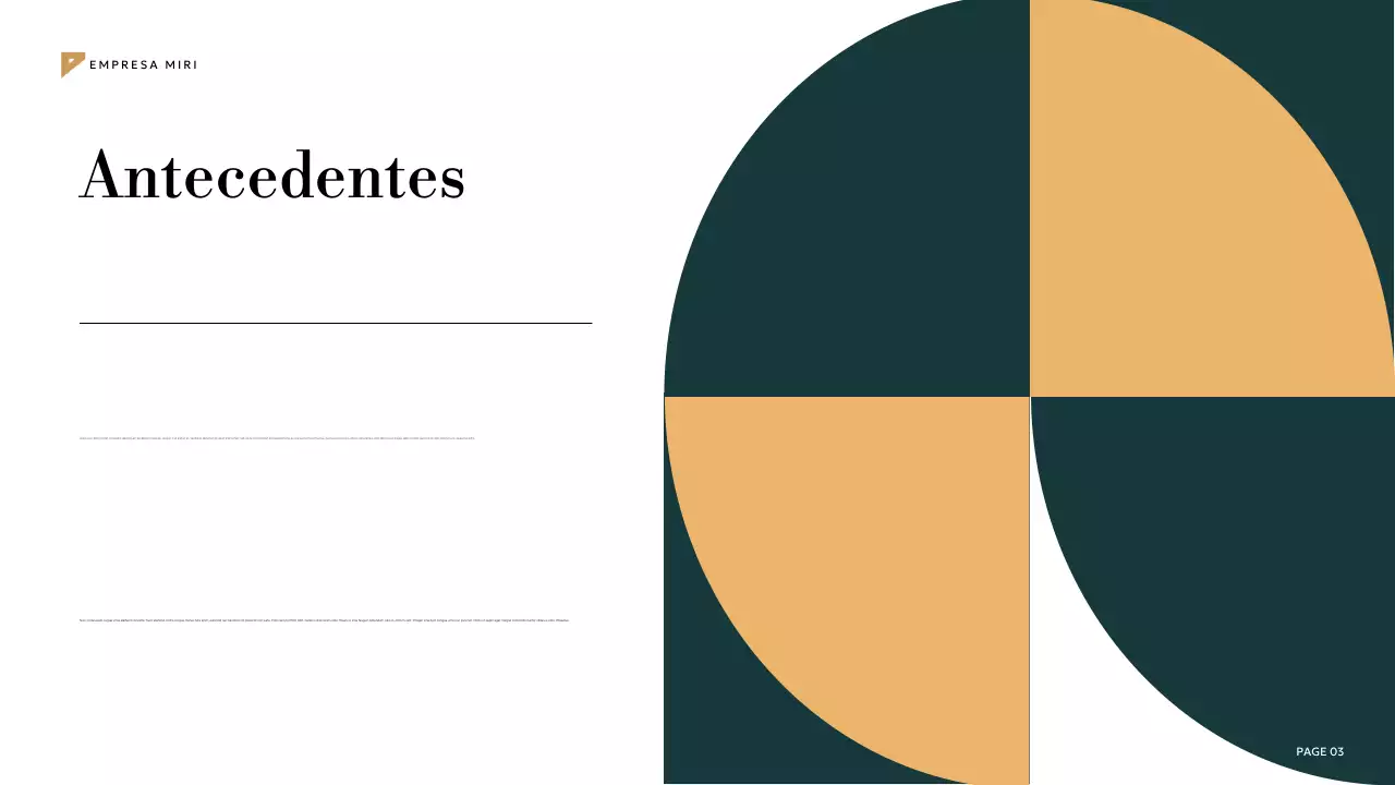 plan de marketing teal geometric