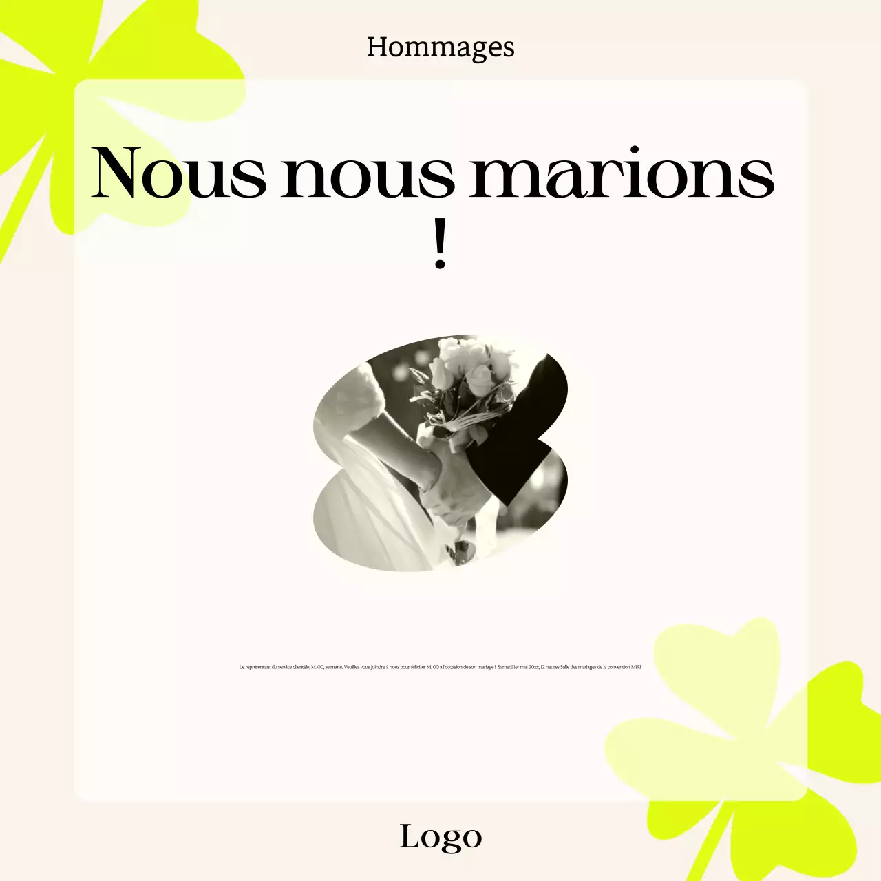 Annonces modernes en néon