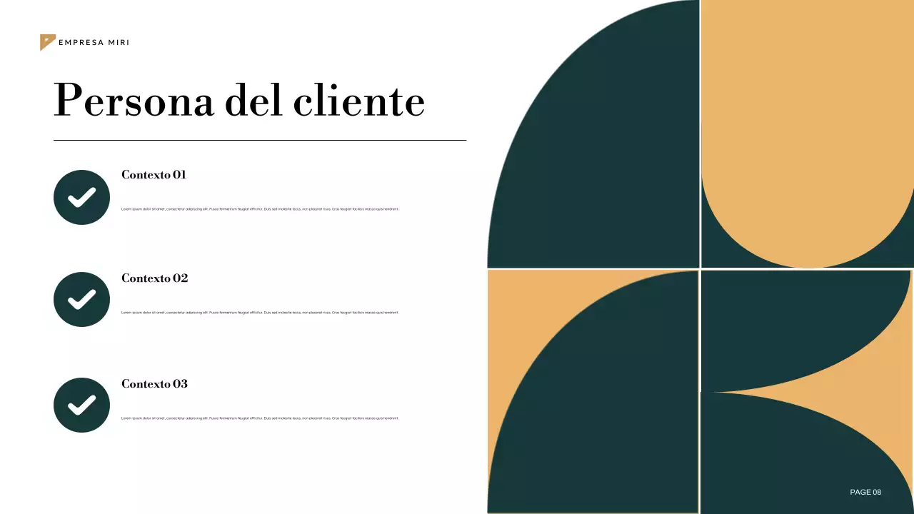 plan de marketing teal geometric