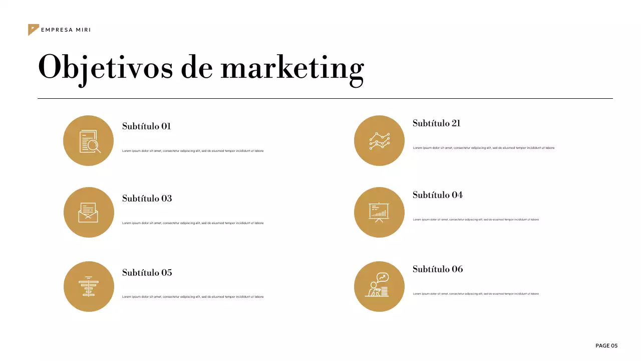 plan de marketing teal geometric