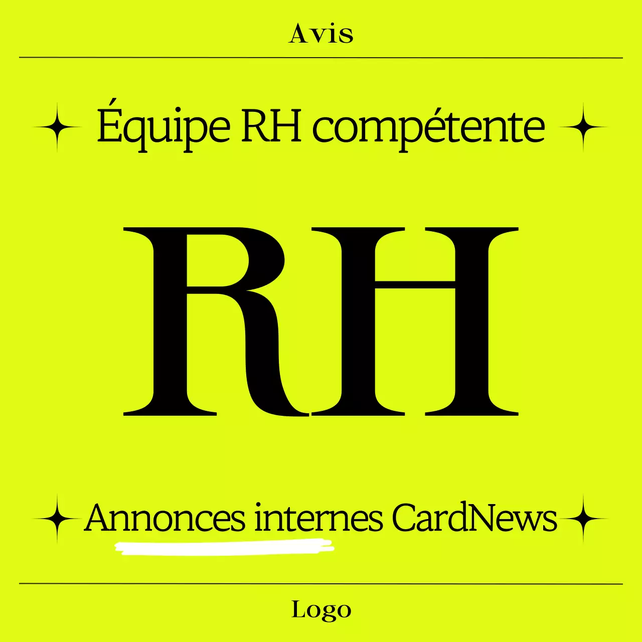 Annonces modernes en néon