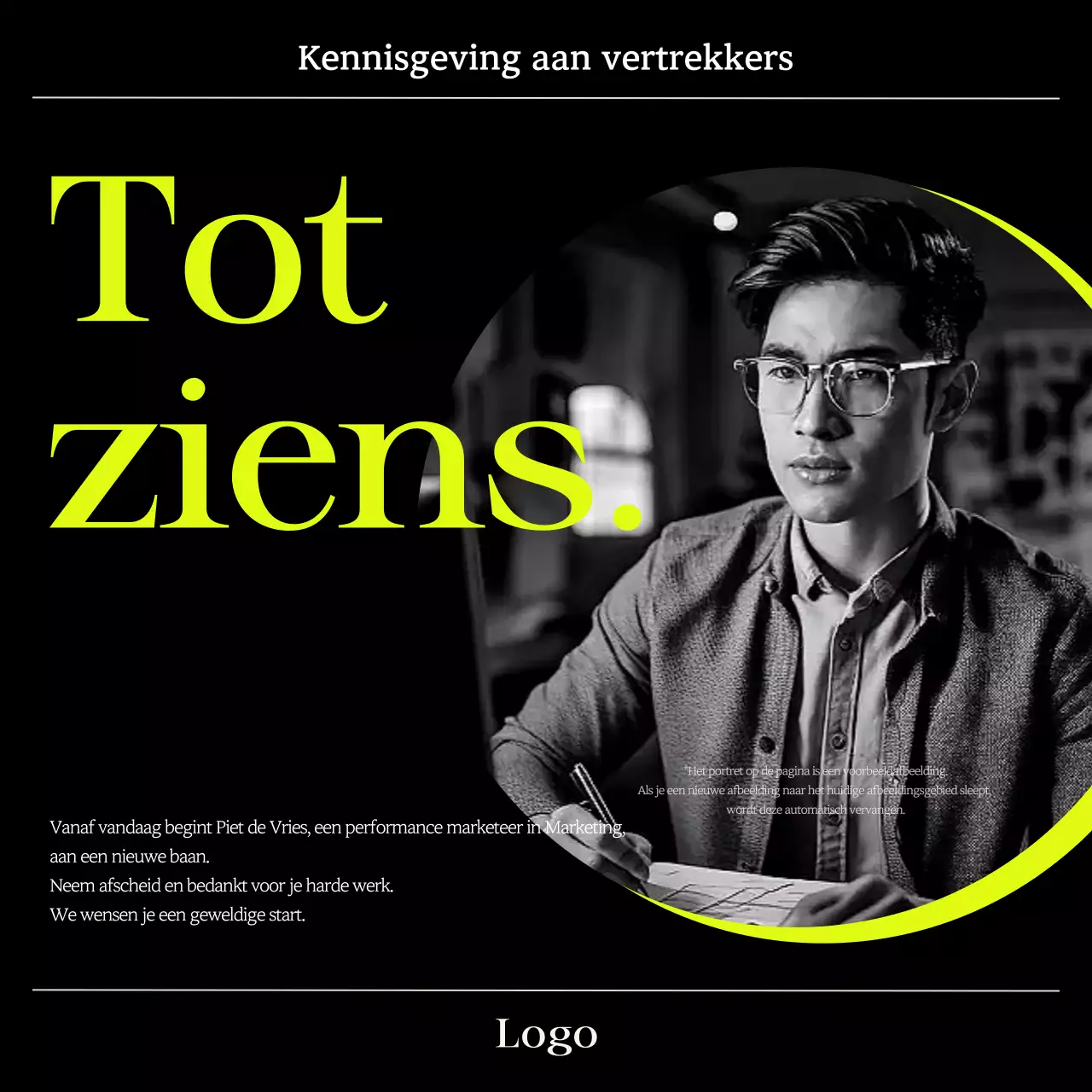 Neon Moderne Aankondigingen