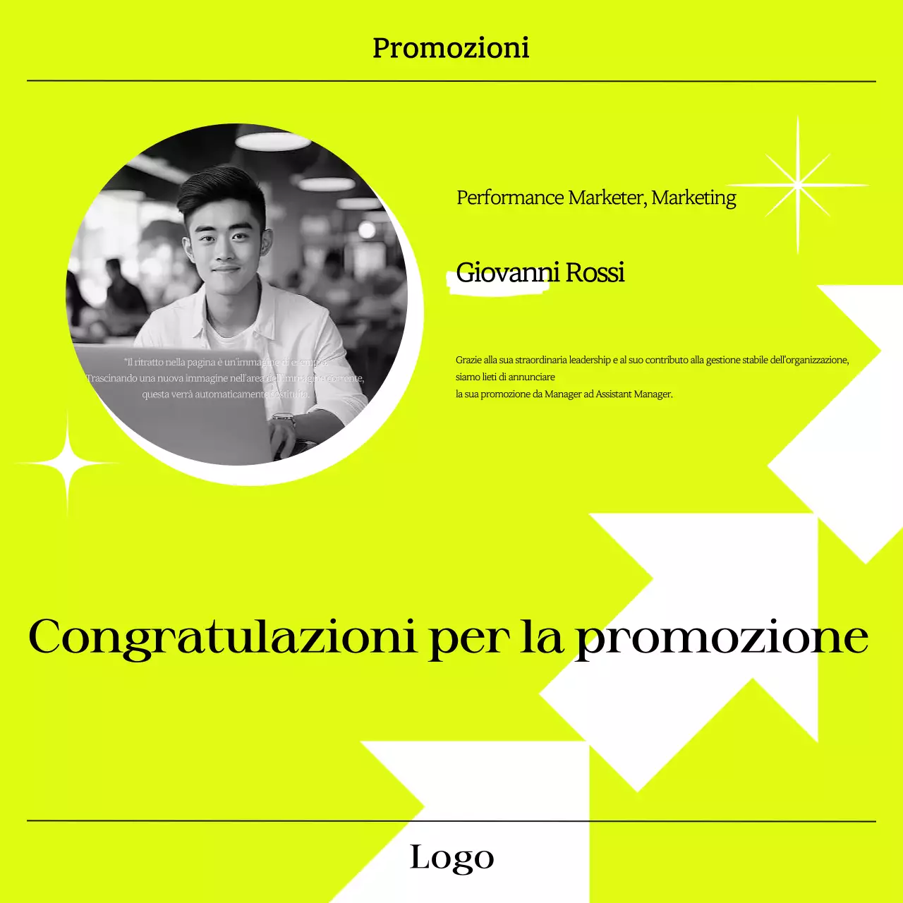 Annunci moderni al neon