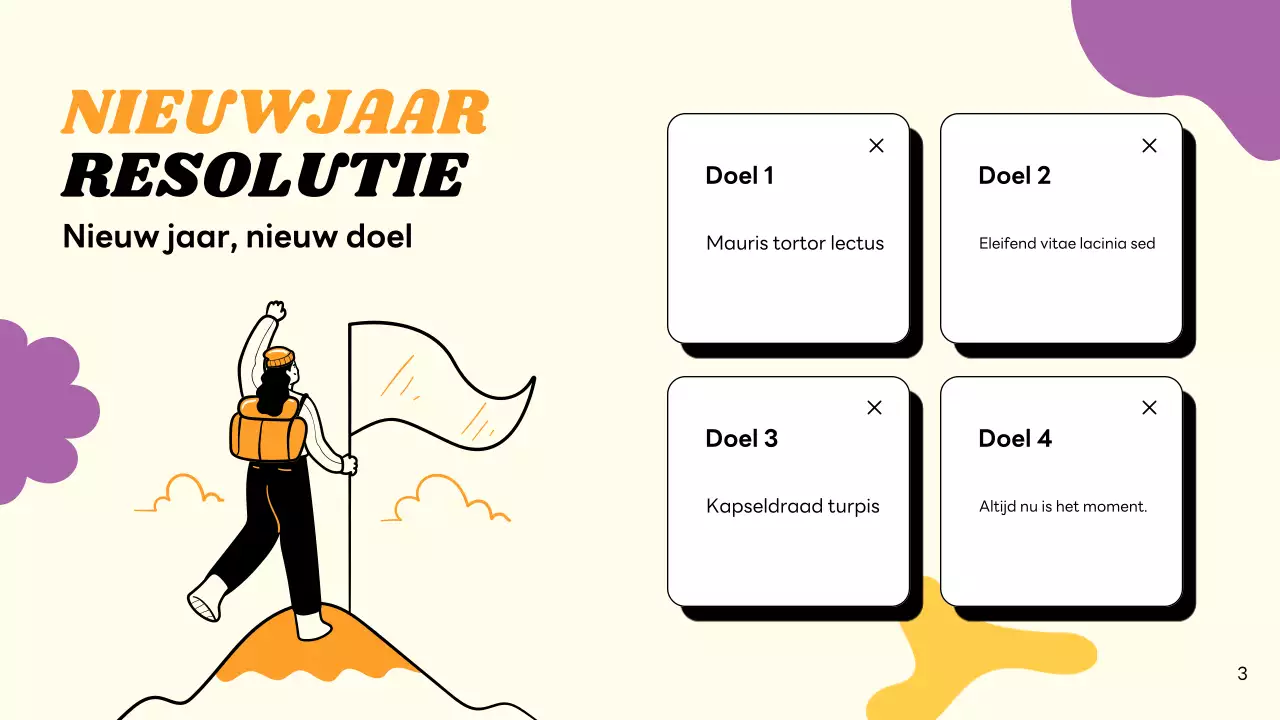 beige moderne nieuwjaarskaart