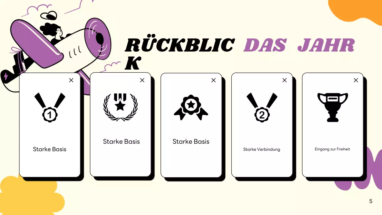 beige moderne Neujahrskarte