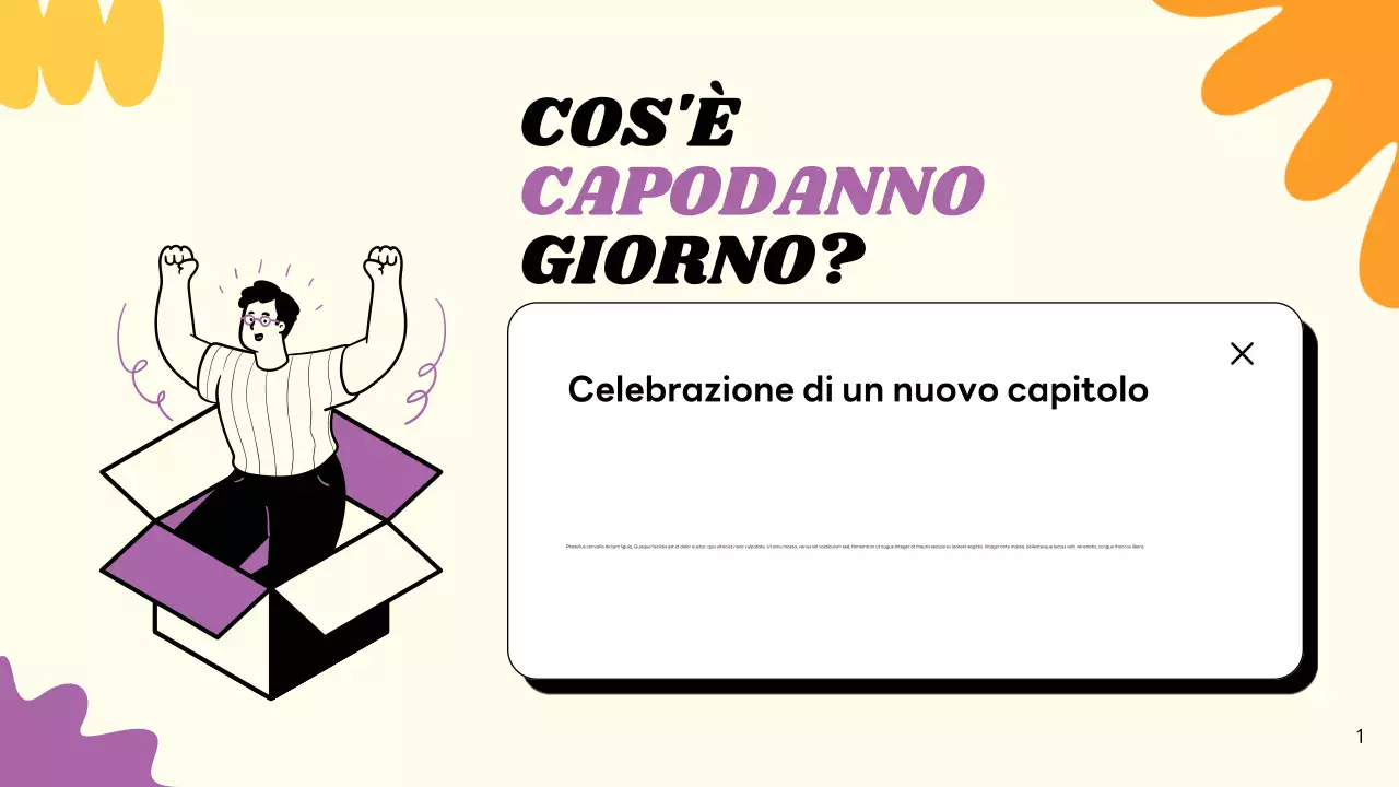 biglietto di capodanno moderno beige