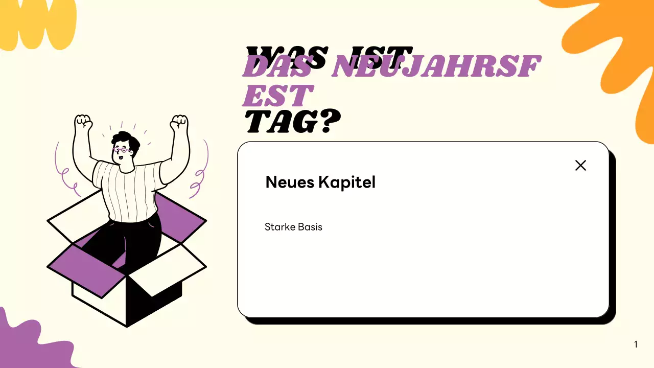 beige moderne Neujahrskarte