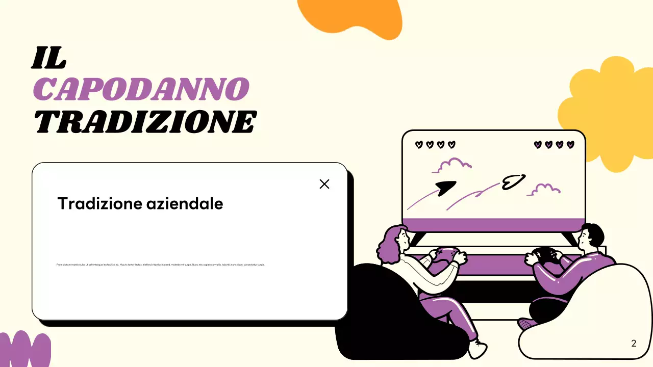 biglietto di capodanno moderno beige