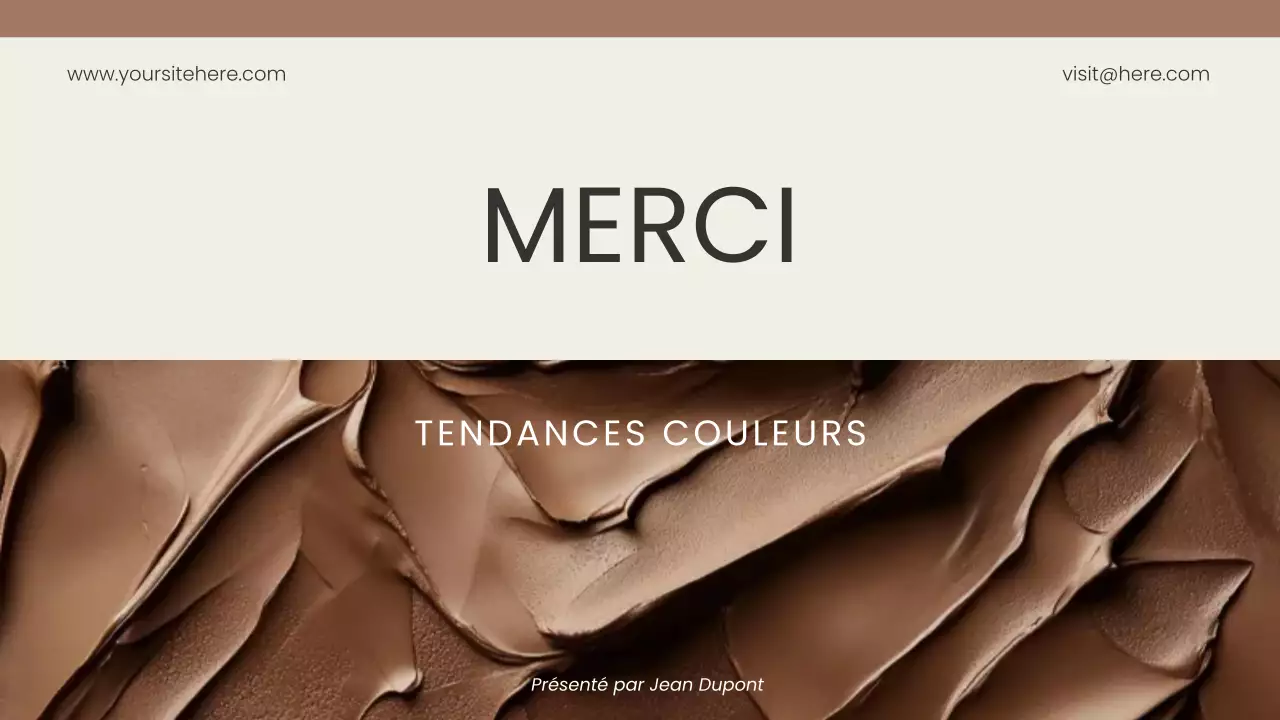 rapport sur la conception de couleurs modernes brunes