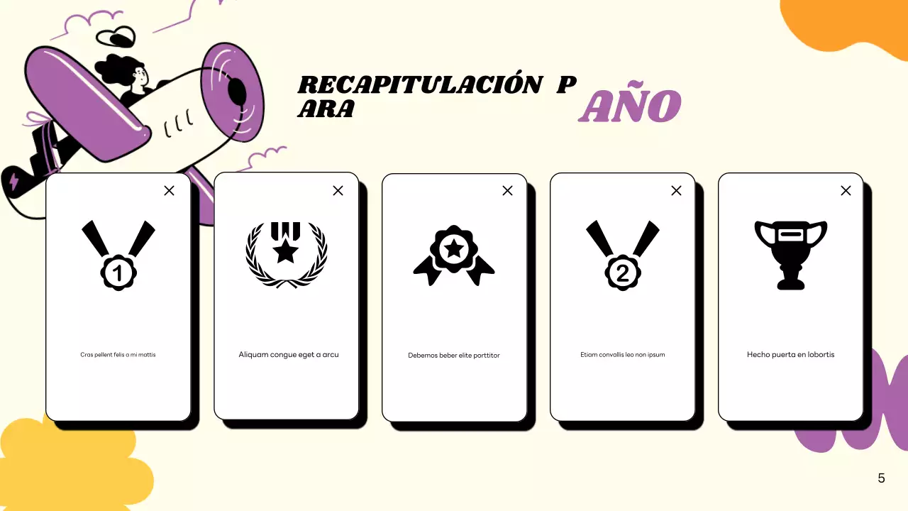 tarjeta de año nuevo beige moderna