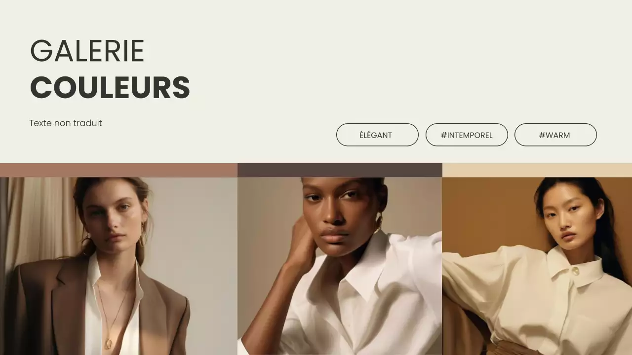 rapport sur la conception de couleurs modernes brunes