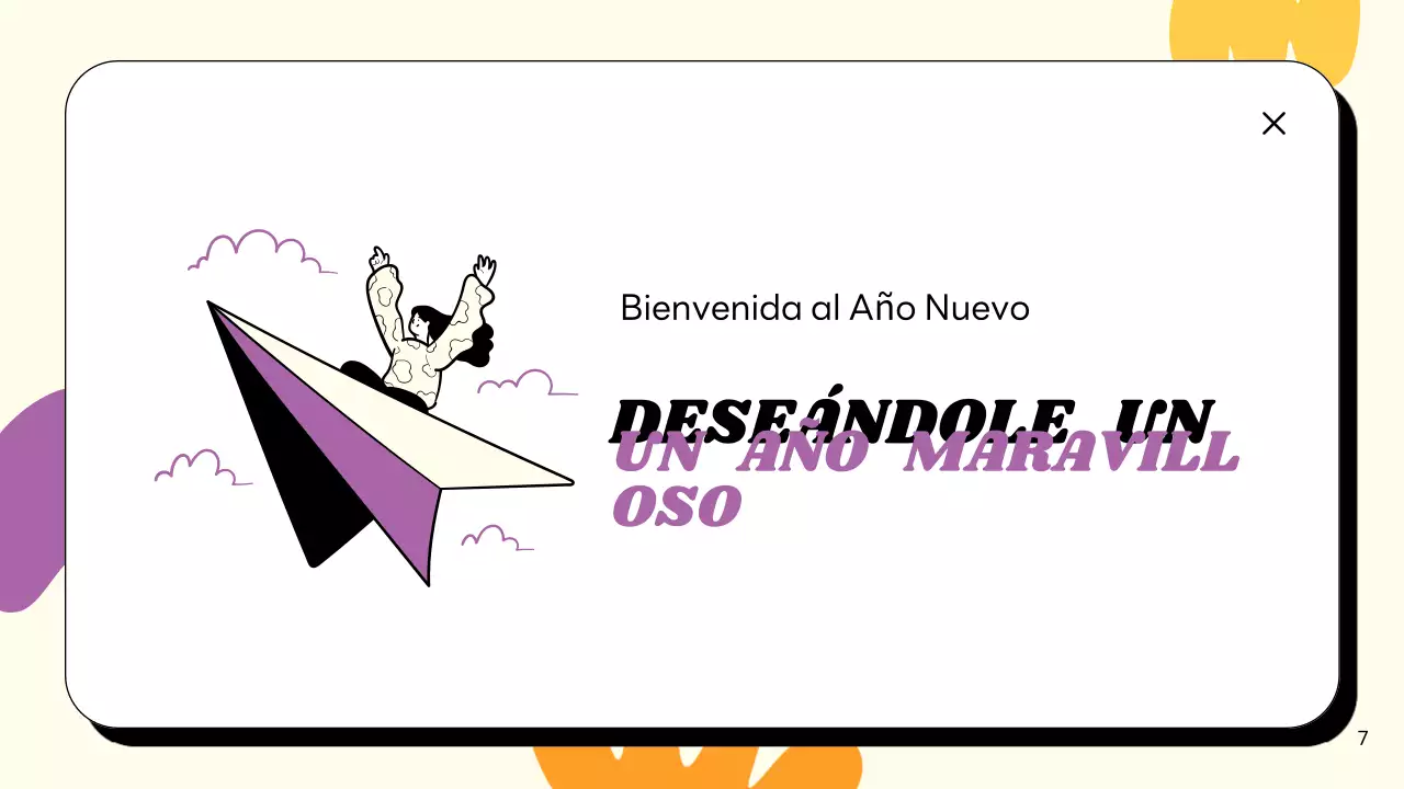 tarjeta de año nuevo beige moderna