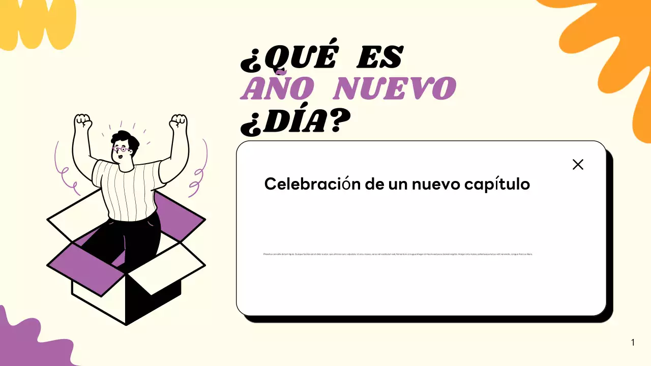 tarjeta de año nuevo beige moderna