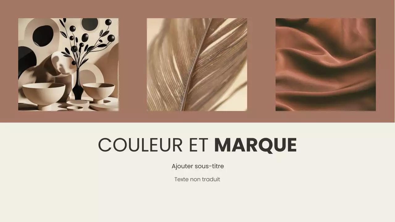 rapport sur la conception de couleurs modernes brunes