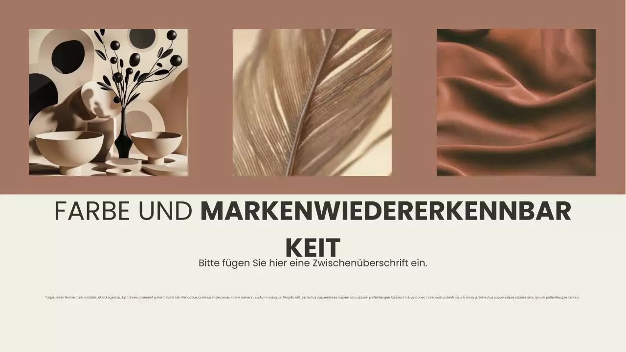 Braun moderne Farbe Designbericht