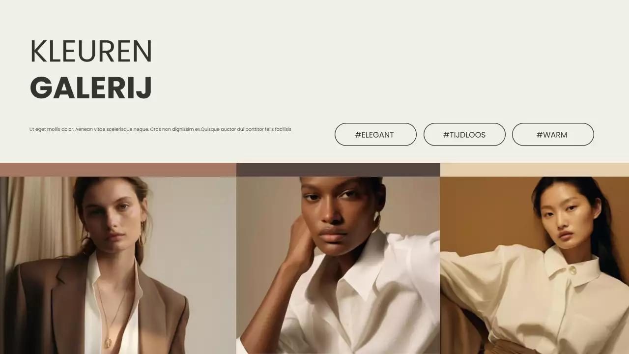 bruin modern kleurenontwerprapport