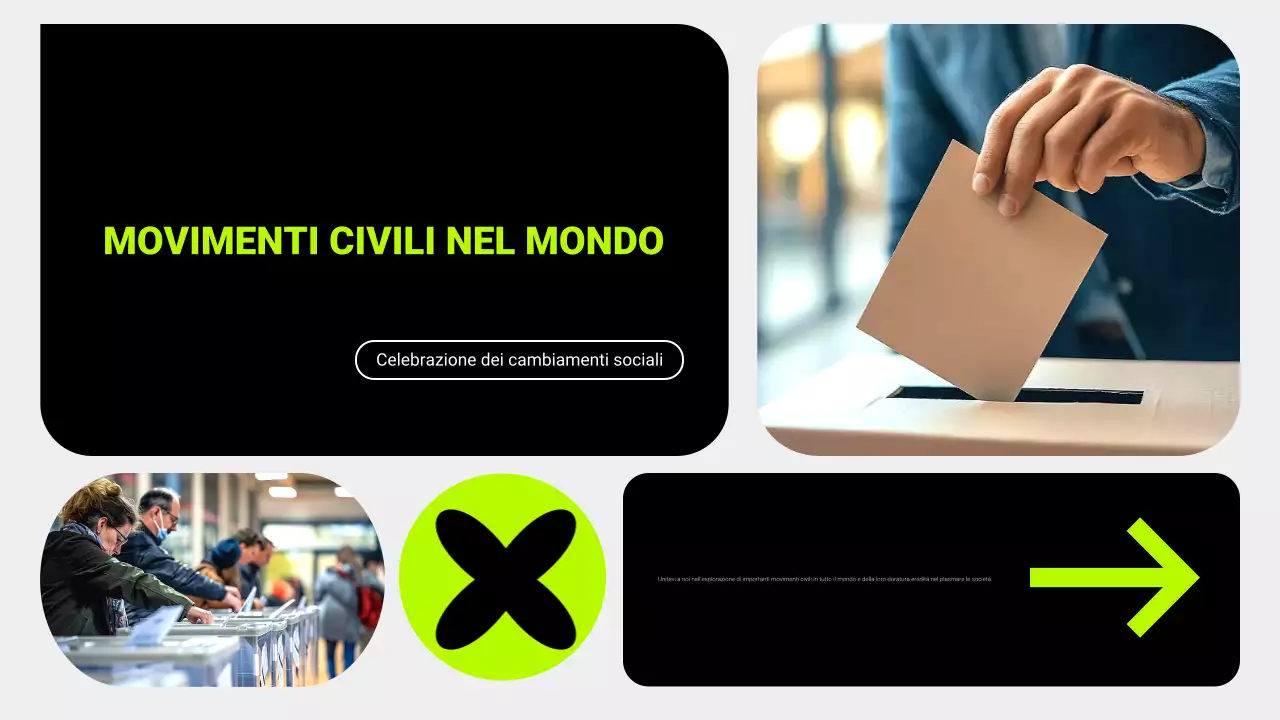 griglia al neon movimenti civili