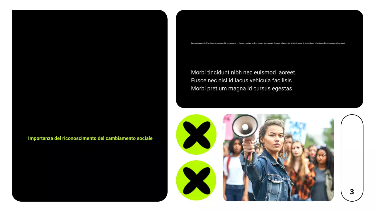 griglia al neon movimenti civili