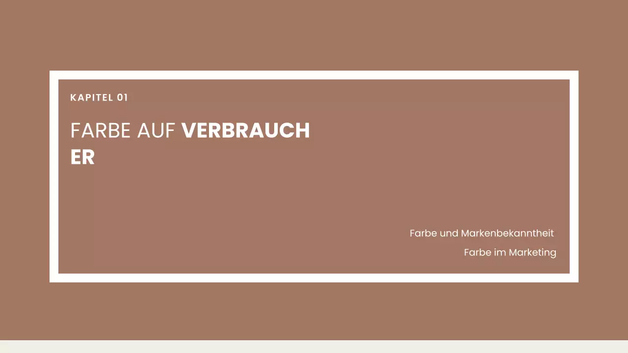 Braun moderne Farbe Designbericht