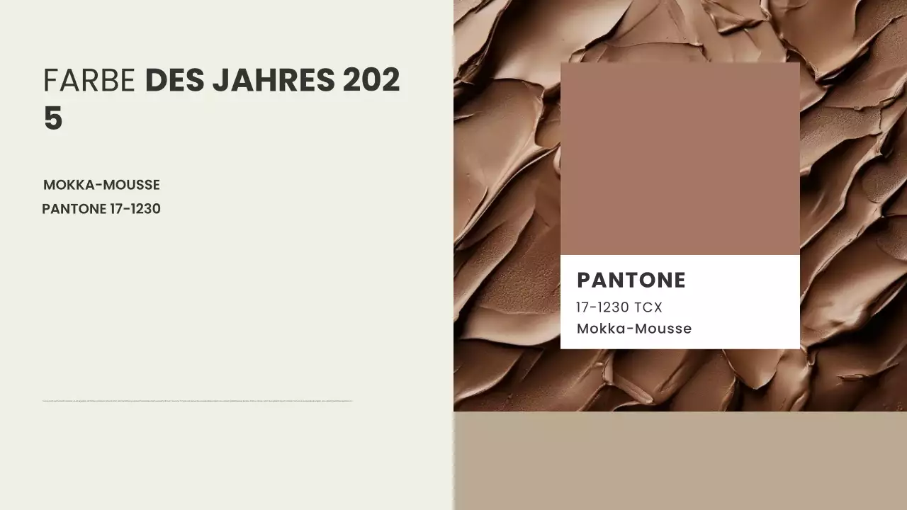 Braun moderne Farbe Designbericht