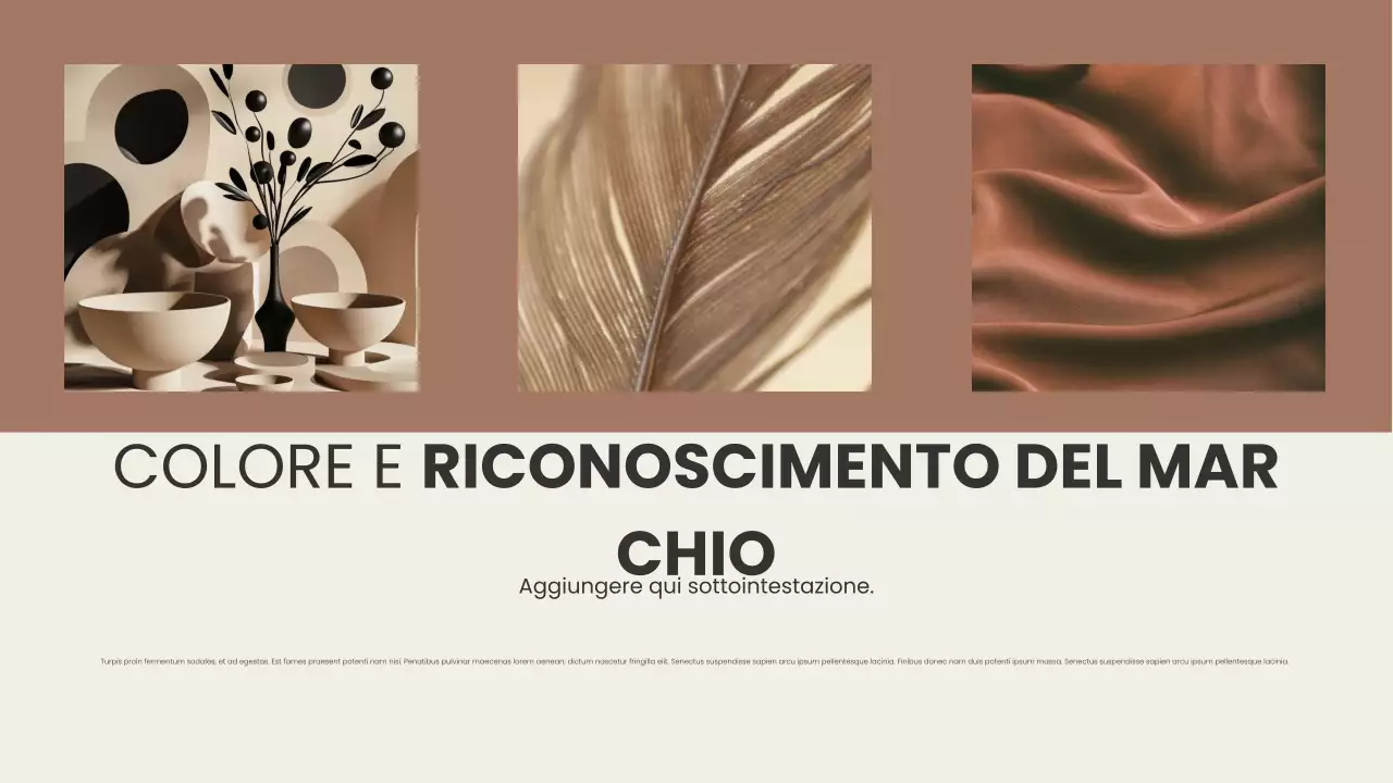 relazione di design sul colore marrone moderno