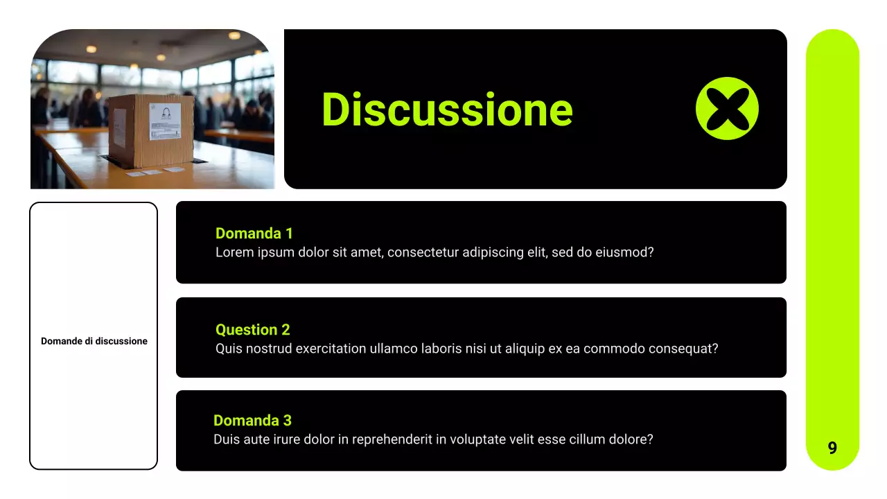 griglia al neon movimenti civili