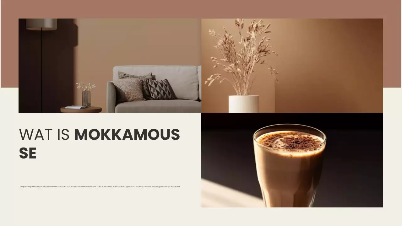 bruin modern kleurenontwerprapport