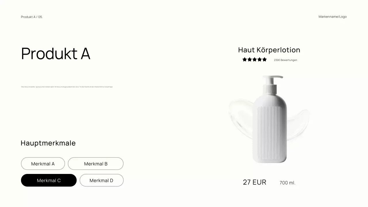 Erdig, minimalistisch und trendy Markenkatalog