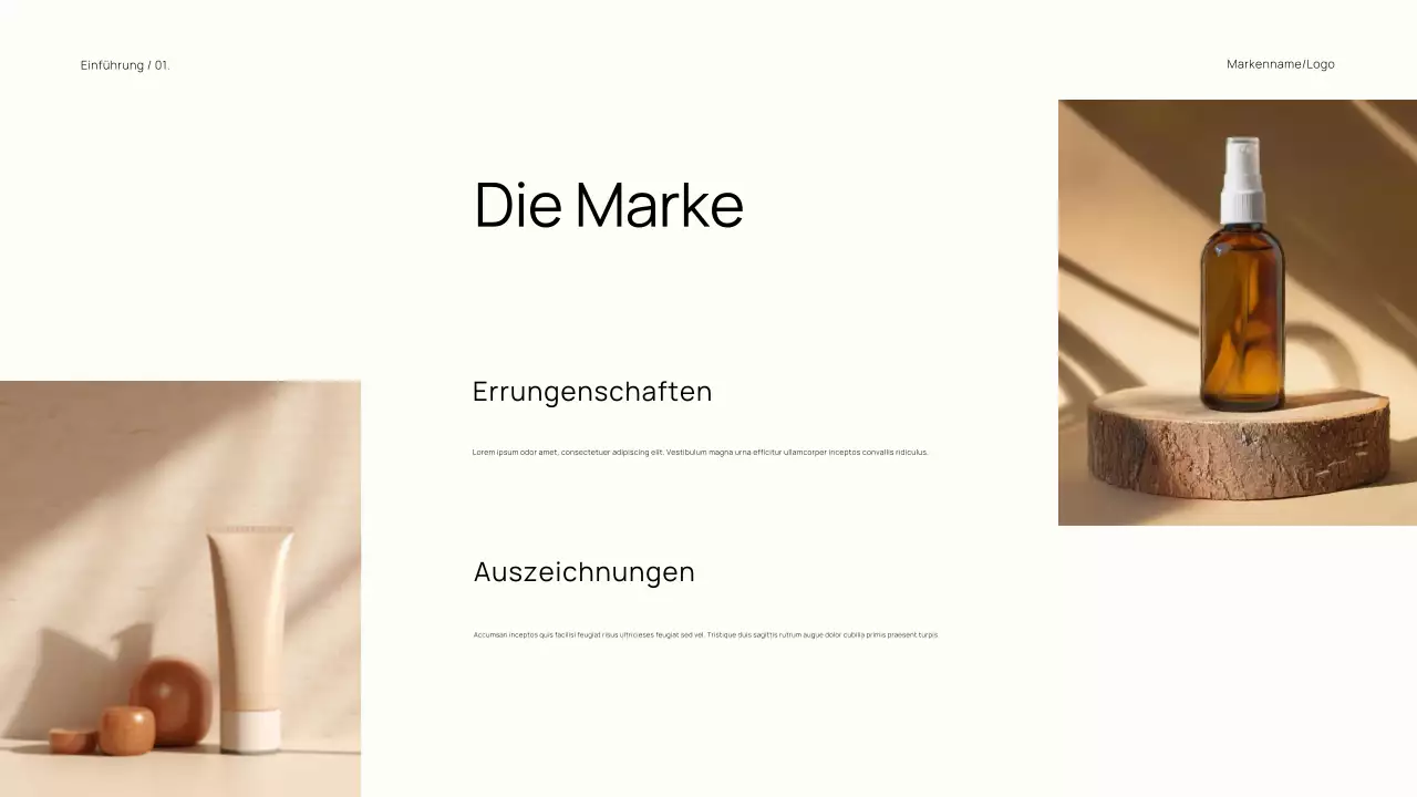 Erdig, minimalistisch und trendy Markenkatalog