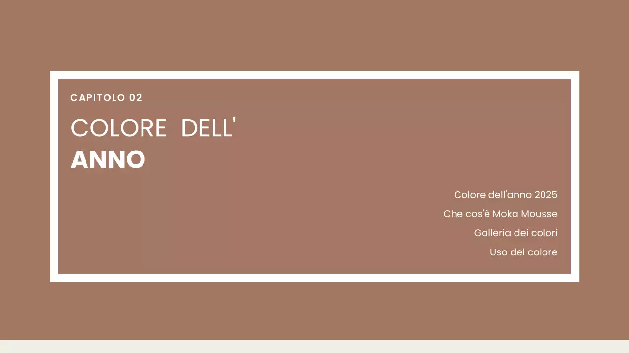 relazione di design sul colore marrone moderno