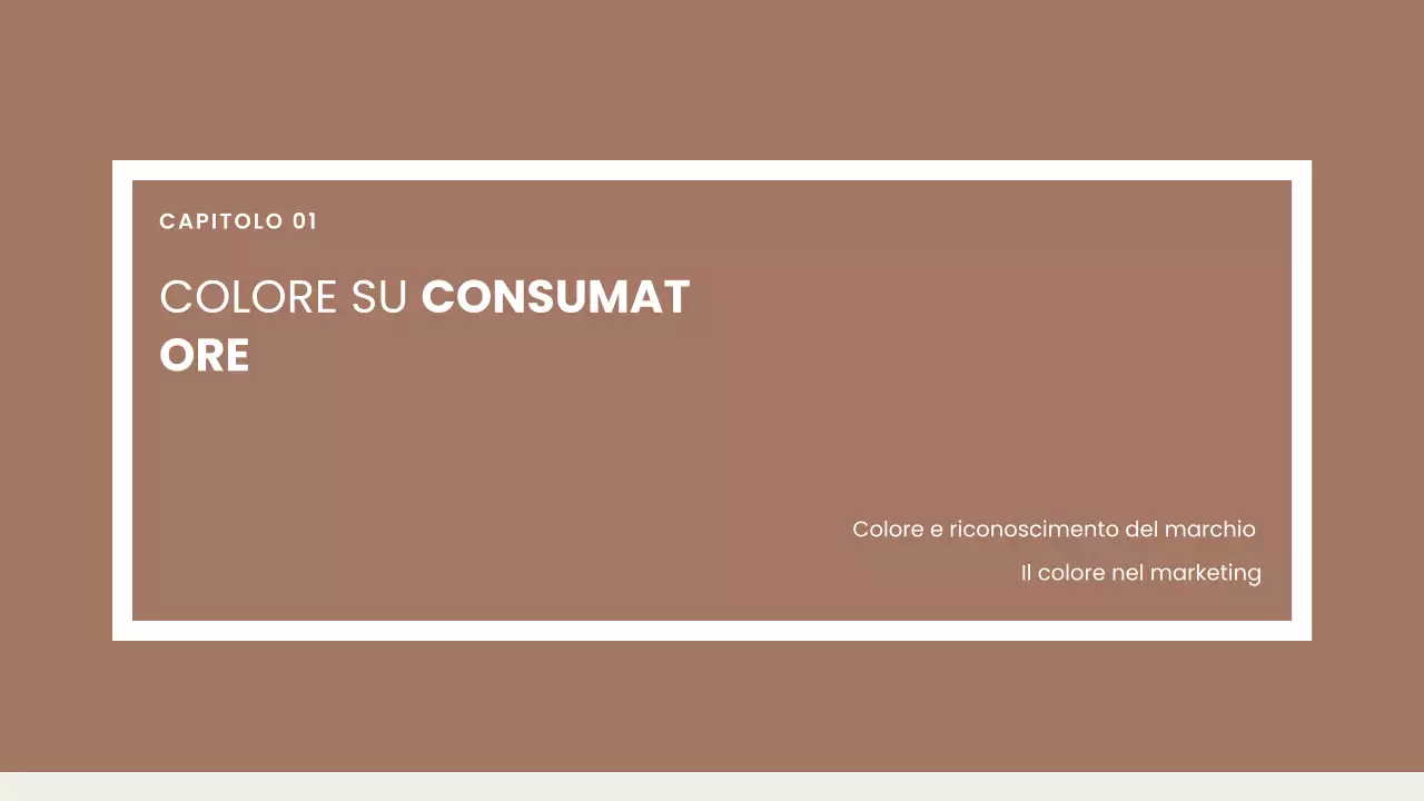 relazione di design sul colore marrone moderno