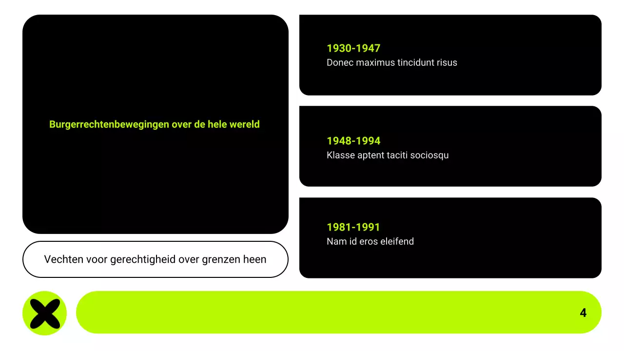 neon grid burgerbewegingen