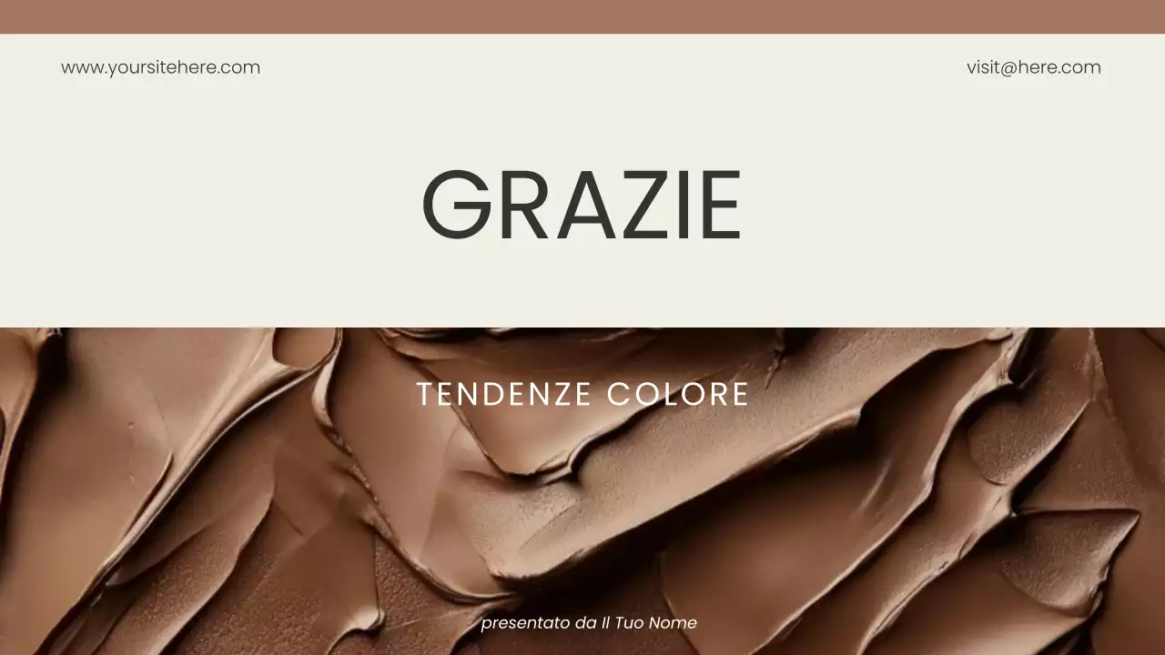 relazione di design sul colore marrone moderno