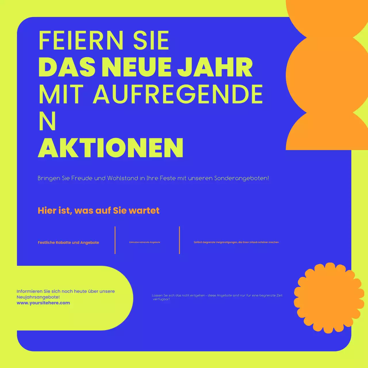 yellow modern holiday promotion